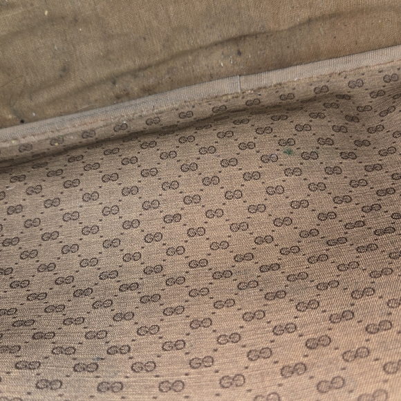 Gucci Brown Monogram Crossbody Bag with Tan Trim - Picture 6 of 16